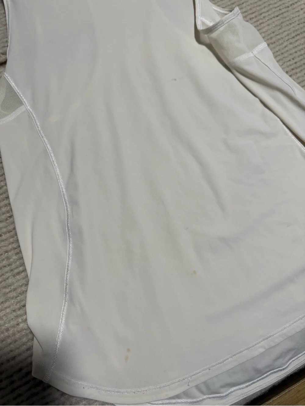 lululemon athletica White Mesh-Back Athletic Tank
